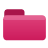Pink folder